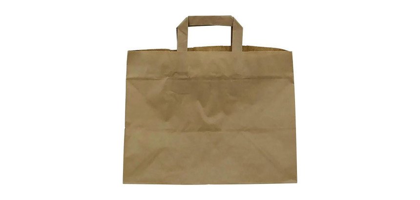 Bolsa para alimentos SOS kraft americana 32 x 20 x 25 cm cm marrón - Paquete de 250 unidades