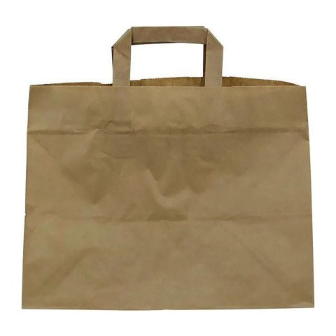 Bolsa para alimentos SOS kraft americana 32 x 20 x 25 cm cm marrón - Paquete de 250 unidades