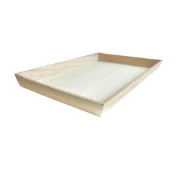Bandeja de madera NOA color natural 40 x 30 x 4 cm - Paquete de 10 unidades