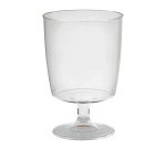 Copa de vino 150 ml plástico transparente reutilizable 6 x 6 x10 cm - Paquete de 300 unidades