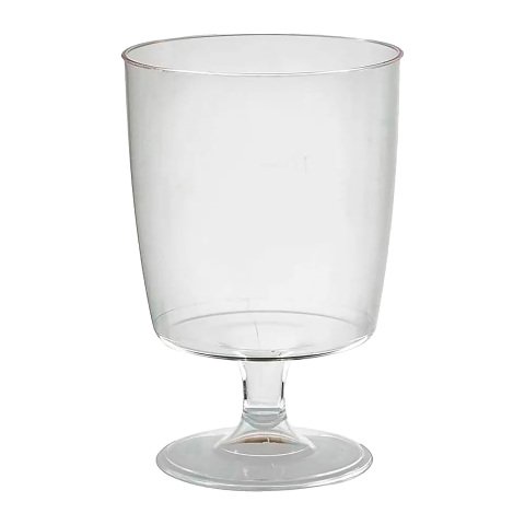 Copa de vino 150 ml plástico transparente reutilizable 6 x 6 x10 cm - Paquete de 300 unidades