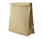 Bolsa de almuerzo isotérmica marrón ecológica 24,5 x 12 x 35 cm