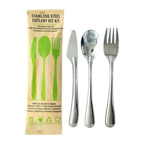 Kit de cubiertos Noxcut 4 en 1 acero inoxidable 430 Stainless Steel