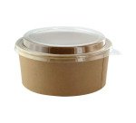 Ensaladera redonda cartón kraft Buckaty Alt 50 mm 550 ml - Paquete de 300 unidades