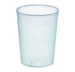 Vaso de plástico PP Optimal 50 ml reutilizable 4 x 3,2 x 5 cm - Paquete 2000 unidades