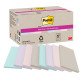 Notes repositionnables couleurs nature recyclées Post-It 127 x 76 mm  - bloc de 70 feuilles