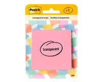 Notes repositionnables transparentes Post-it - Bloc de 36 feuilles