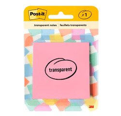 Notes repositionnables transparentes Post-it - Bloc de 36 feuilles