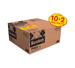10-Pack of Scotch Magic Eco-Friendly Invisible Tape 33 m + 2 FREE