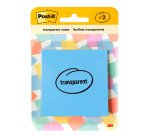 Notes repositionnables transparentes Post-it - Bloc de 36 feuilles