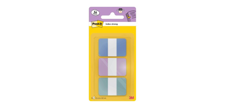 Einfarbige Pastell-Post-It-Lesezeichen - Spender mit 36 Blättern
