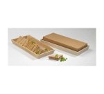 Bandeja de madera NOA color natural 39 x 15 x 4 cm - Paquete de 10 unidades