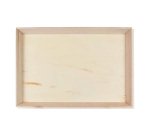 Bandeja de madera NOA color natural 40 x 30 x 4 cm - Paquete de 10 unidades