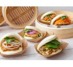 Bandejas kraft antigrasa 14 x 10 x 3 cm y 220 ml  - Paquete de 100 unidades