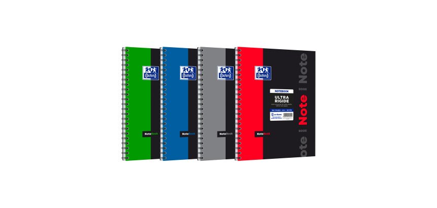 Cahier spirale Oxford Etudiants Notebook 24 x 32 cm grands carreaux 160 pages