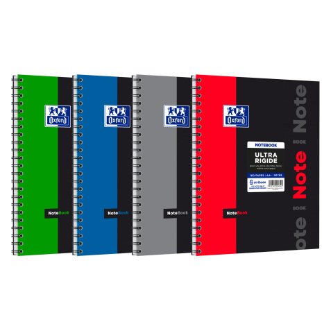 Cahier spirale Oxford Etudiants Notebook 24 x 32 cm grands carreaux 160 pages