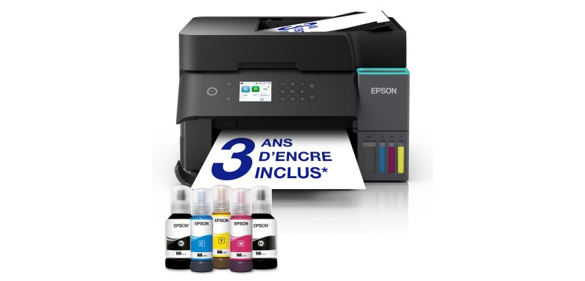 Epson ECOTANK ET-3950 Imprimante multifonction à réservoir d'encre 3 en 1 - Wifi - A4 couleur