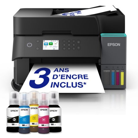 Epson ECOTANK ET-3950 Imprimante multifonction à réservoir d'encre 3 en 1 - Wifi - A4 couleur
