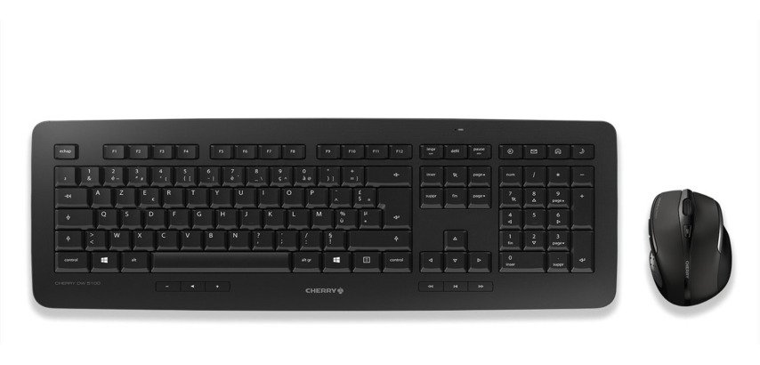 Ensemble clavier souris sans fil Cherry DW 5100 - AZERTY