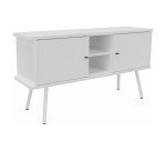 Bahut Lumya L 143,5 x P 40 x H 75 cm pieds métal 2 portes