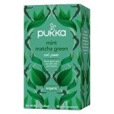 Thé vert menthe et matcha Bio Pukka - Boîte de 20 sachets