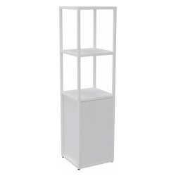 <div>Library Lumya L 40 x D 41.5 x H 162 cm starting module white metal structure 1 door</div>