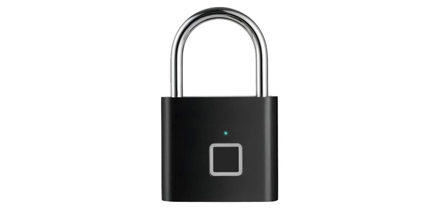 SCX.design Lucchetto smart apertura impronta digitale T11 - Nero
