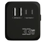 SCX.design Adattatore universale da viaggio T16 - Nero