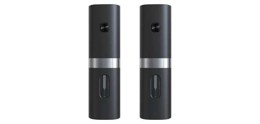 SCX.design Set macina sale e pepe elettrico K02 - Nero / Argento