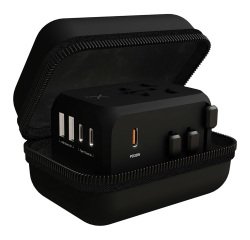 SCX.design Adattatore universale da viaggio T16 - Nero