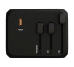 SCX.design Adattatore universale da viaggio T16 - Nero
