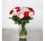 Bouquet de 30 merveilleuses roses
