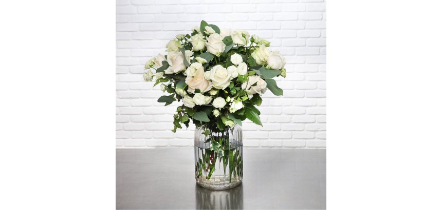 Bouquet de fleurs naturelles Douceur XXL