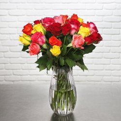 Bouquet de roses Arlequin