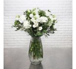 Bouquet de fleurs naturelles, blanc
