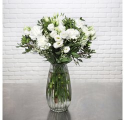 Bouquet de fleurs naturelles, blanc