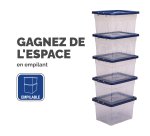 Boîte de rangement plastique emboîtable Fellowes 22 L