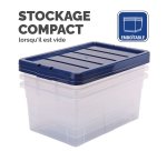 Boîte de rangement plastique emboîtable Fellowes 22 L