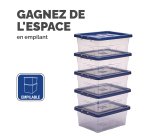 Boîte de rangement plastique emboîtable Fellowes 15 L