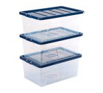 Boîte de rangement plastique emboîtable 38L