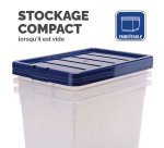 Boîte de rangement plastique emboîtable Fellowes 64 L