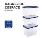 Boîte de rangement plastique emboîtable Fellowes 64 L