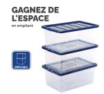 Boîte de rangement plastique emboîtable 38L