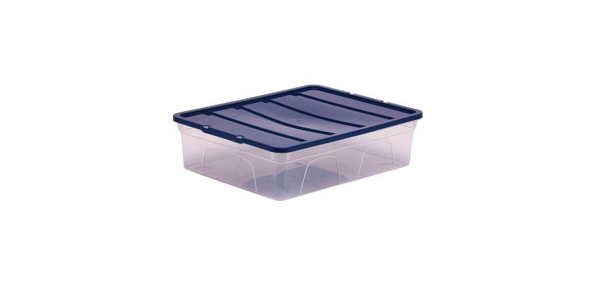 Stapelbare plastic opbergdoos van 12 liter