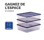 Boîte de rangement plastique emboîtable Fellowes 12 L
