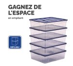 Boîte de rangement plastique emboîtable Fellowes 12 L