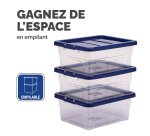 Boîte de rangement plastique emboîtable Fellowes 15 L
