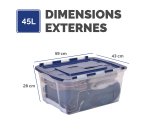 Caisses de rangement emboîtables Fellowes 45 L