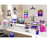 Pot à crayons Cep Pro Happy couleur translucide 2 compartiments