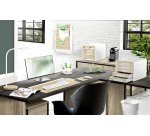 Sous-main hêtre à rabat transparent Cep Silva - 58.5 x 38.5 cm